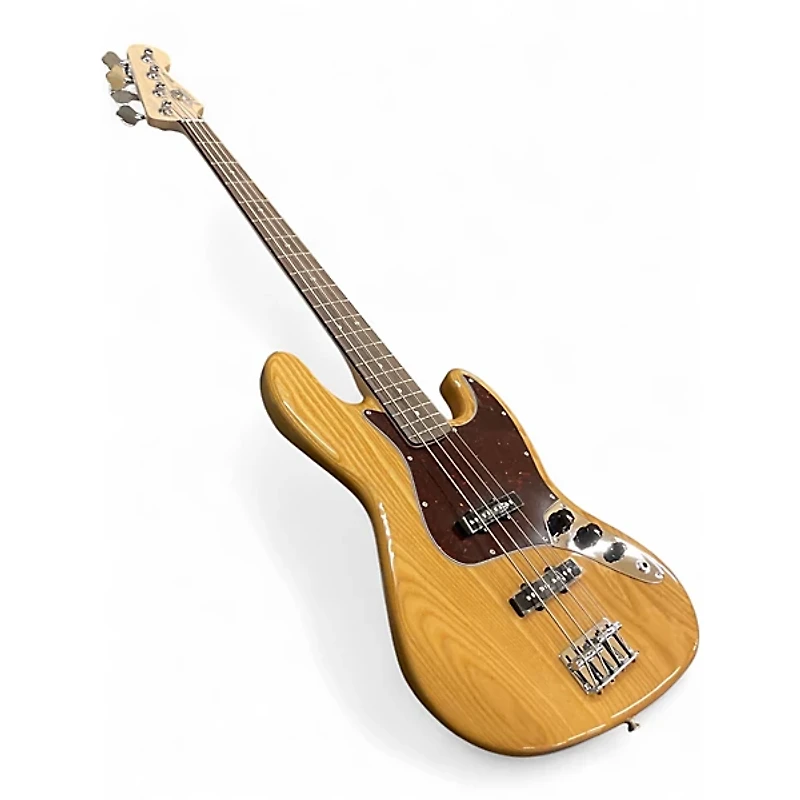 Used Fender FSR DELUXE JAZZ BASS Natural Electric Bass Guitar