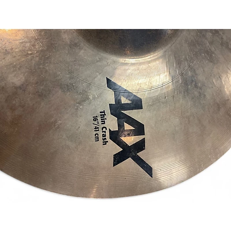 Used SABIAN 16in AAX THIN CRASH Cymbal