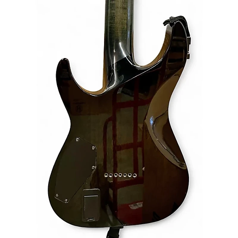 Used Schecter Guitar Research Hellraiser C7 hybrid Trans Black Solid Body Electric Guitar