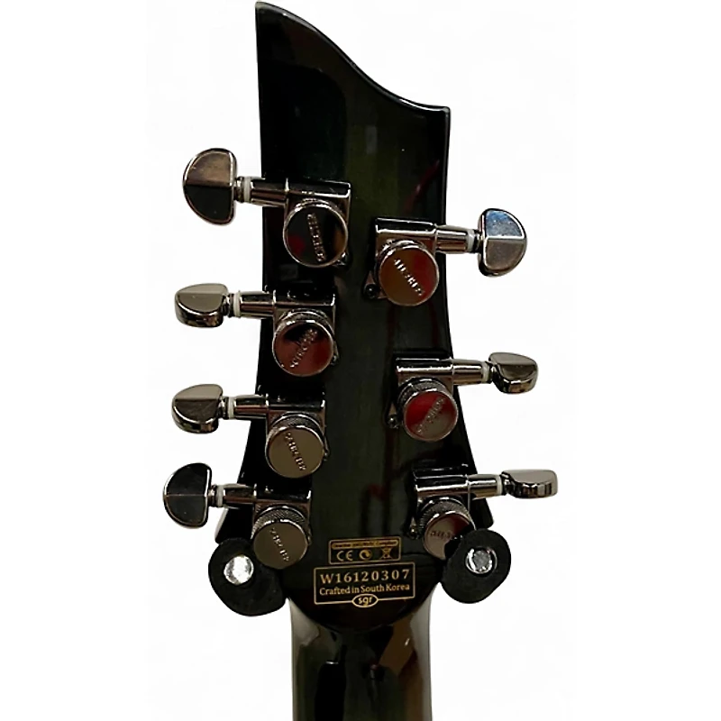 Used Schecter Guitar Research Hellraiser C7 hybrid Trans Black Solid Body Electric Guitar