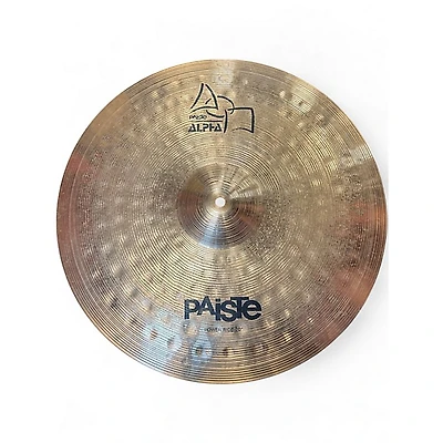 Used Paiste 20in ALPHA POWER RIDE Cymbal