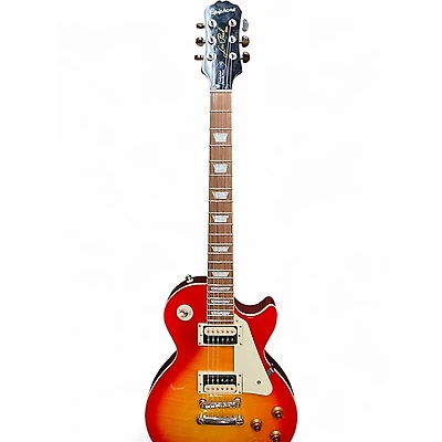 Used 2018 Epiphone Les Paul Traditional PRO III Plus Cherry Sunburst Solid Body Electric Guitar