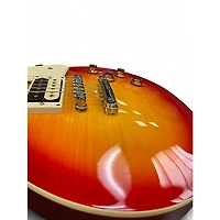 Used 2018 Epiphone Les Paul Traditional PRO III Plus Cherry Sunburst Solid Body Electric Guitar