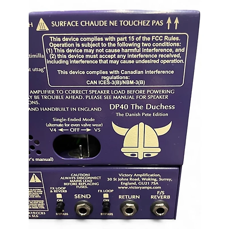 Used Victory DP40 Tube Guitar Amp Head