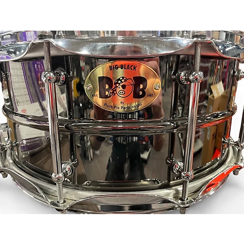 Used Pork Pie 14in big black bob black Drum