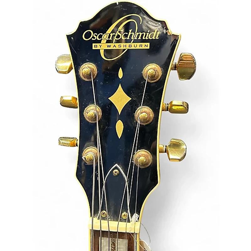 Used Oscar Schmidt OE40N Natural Hollow Body Electric Guitar