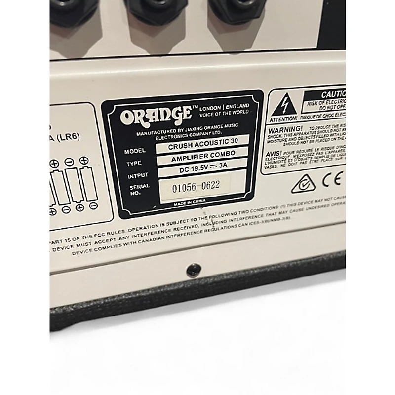Used Orange Amplifiers CRUSH ACOUSTIC 30 Acoustic Guitar Combo Amp