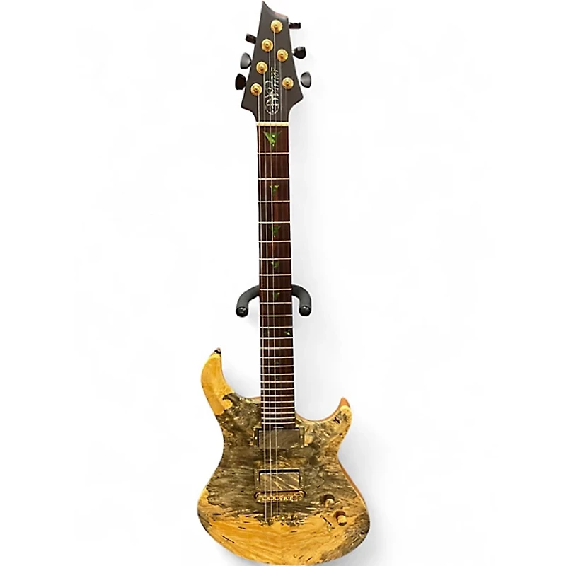 Used Warrior DMZ126 Natural Solid Body Electric Guitar