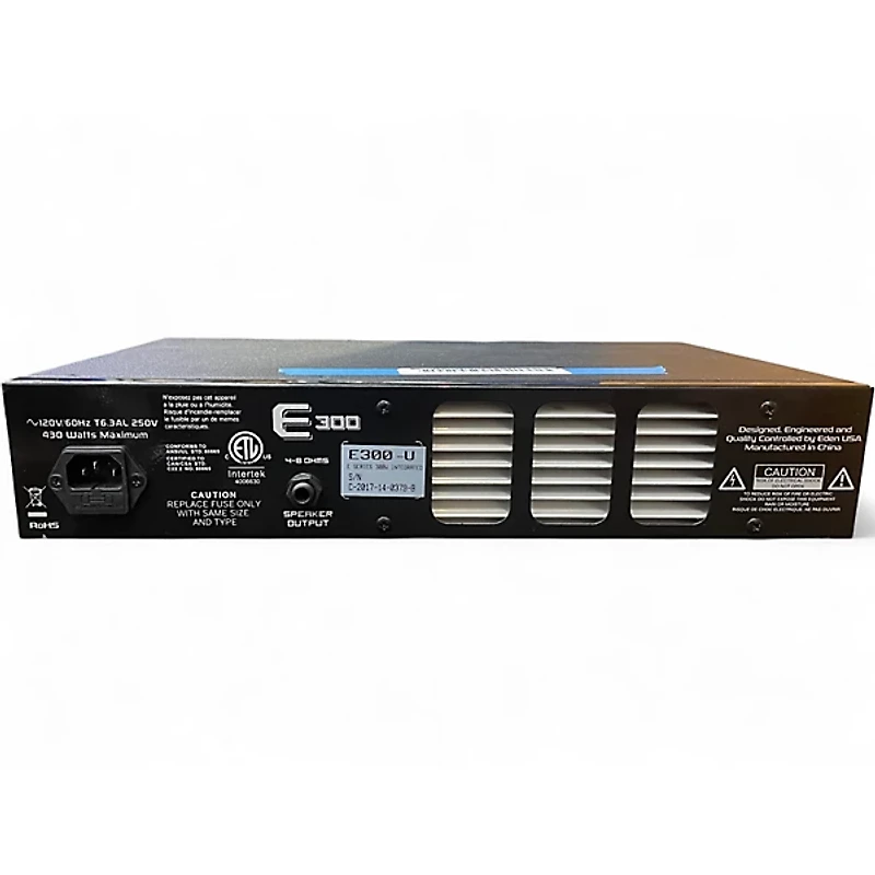 Used Eden E300 300W Bass Amp Head