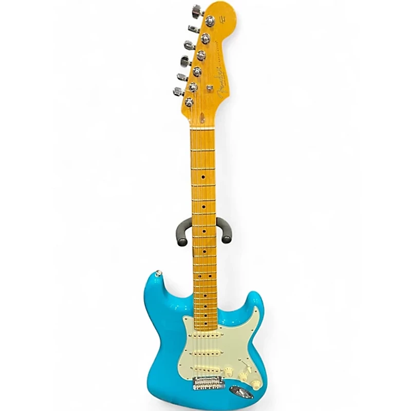 Used Fender American Professional II Stratocaster Miami Blue Solid Body Electric Guitar