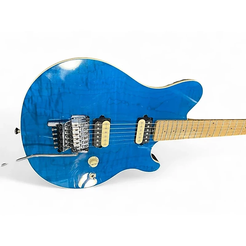 Used Ernie Ball Music Man Axis BLUE Solid Body Electric Guitar