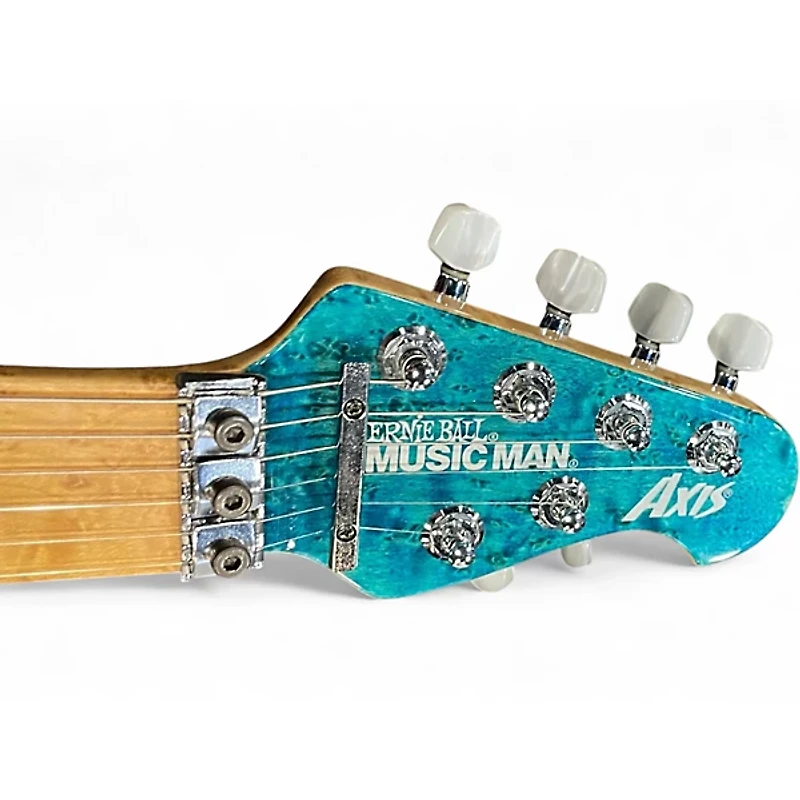 Used Ernie Ball Music Man Axis BLUE Solid Body Electric Guitar