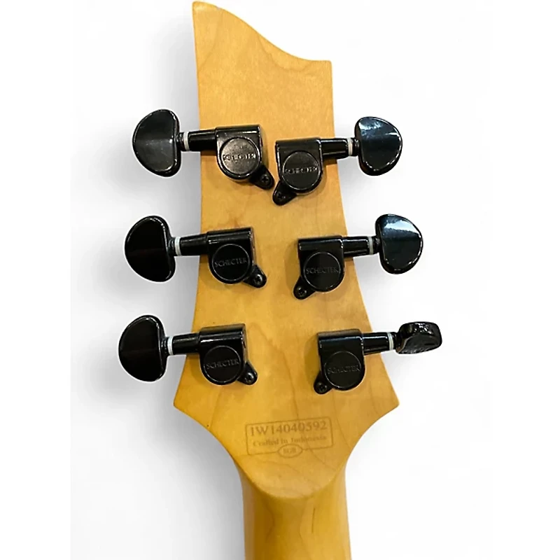 Used Schecter Guitar Research C1 Special Blue Solid Body Electric Guitar