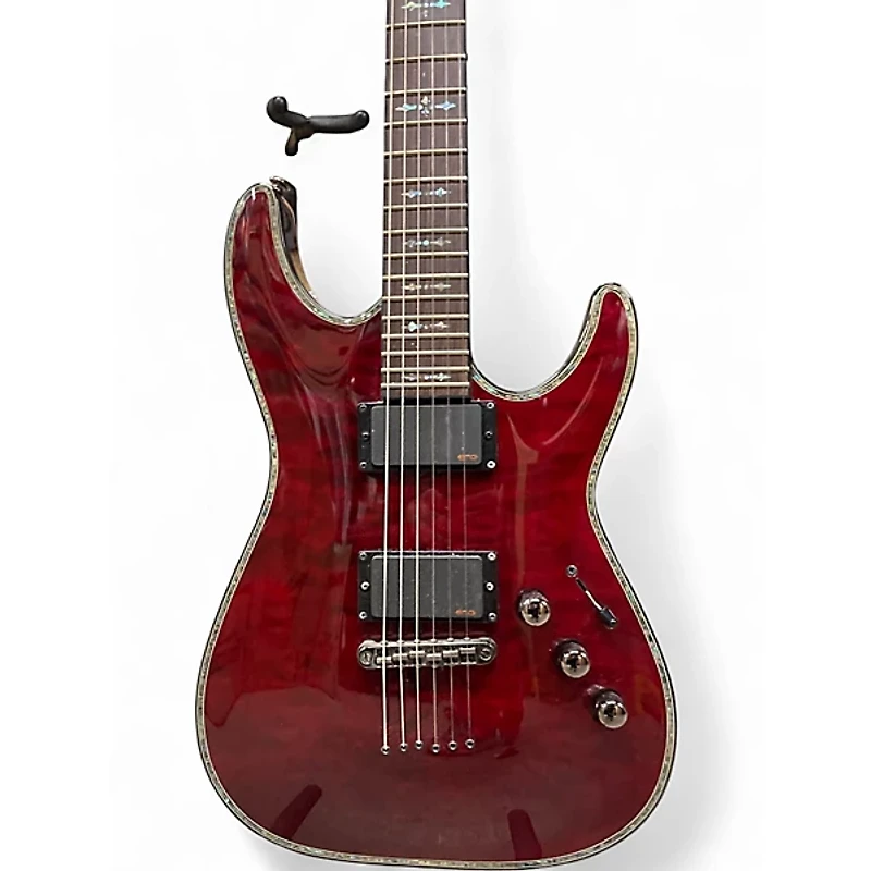 Used Schecter Guitar Research Hellraiser C1 Black Cherry Solid Body Electric Guitar