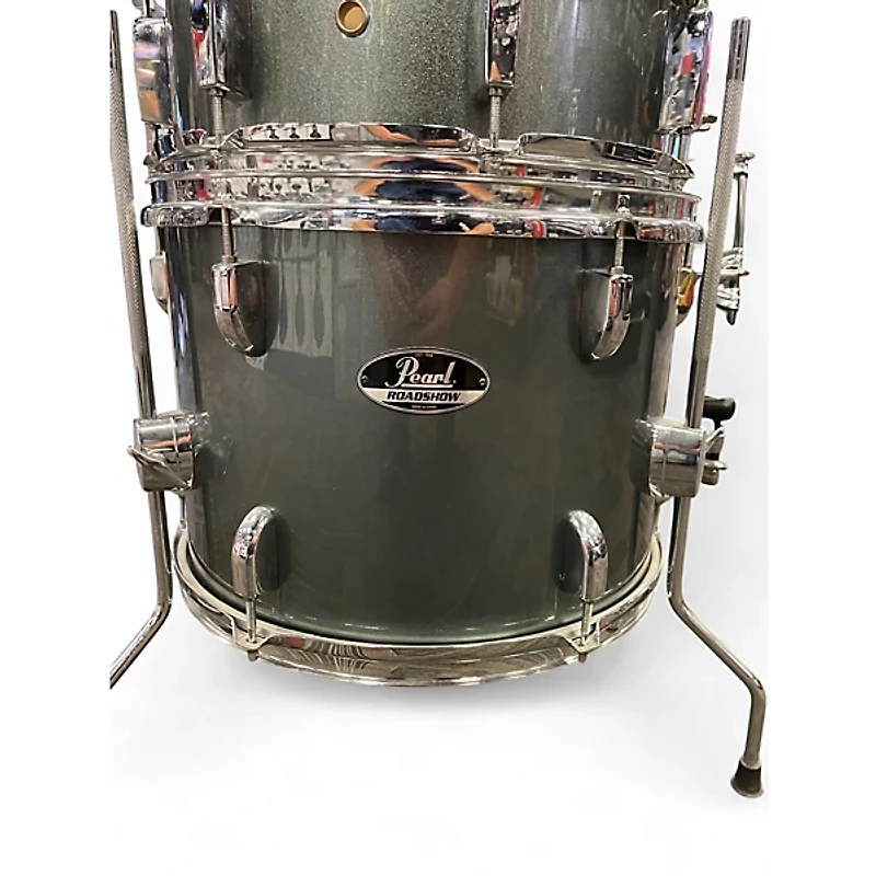 Used Pearl 4 Piece Roadshow Gray Drum Kit