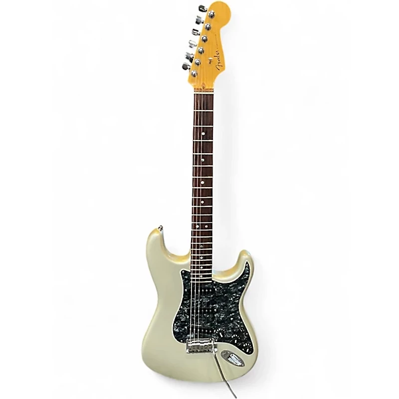 Used 2004 Fender American Deluxe Stratocaster Chrome Silver Solid Body Electric Guitar