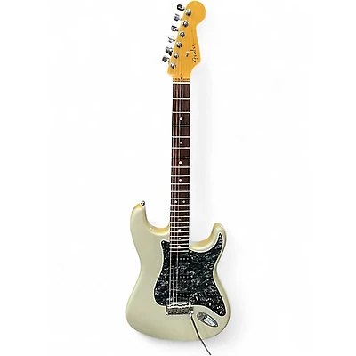Used 2004 Fender American Deluxe Stratocaster Chrome Silver Solid Body Electric Guitar