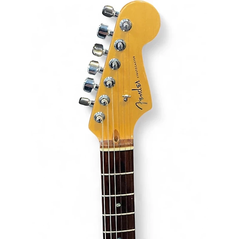 Used 2004 Fender American Deluxe Stratocaster Chrome Silver Solid Body Electric Guitar