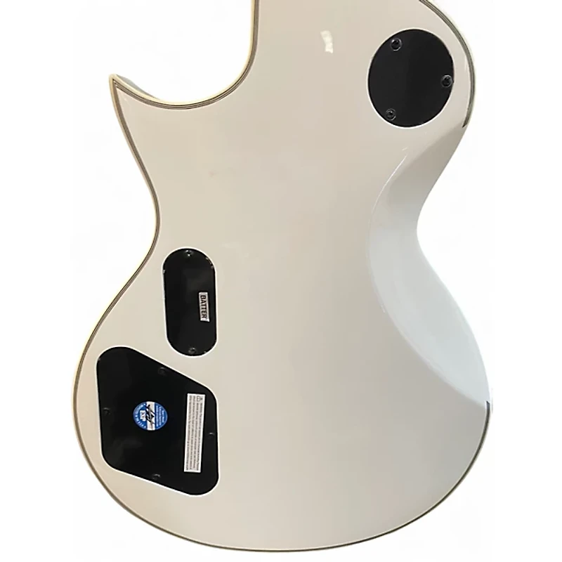 Used ESP LTD James Hetfield Signature Iron Cross Snow White Solid Body Electric Guitar