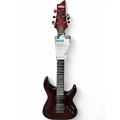 Used Schecter Guitar Research C1 SILVER MOUNTAIN BLOOD MOON Solid Body Electric Guitar