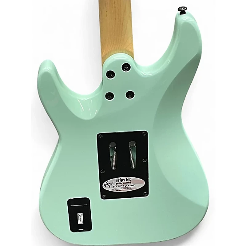 Used Schecter Guitar Research Sun Valley Super Shredder Seafoam Green Solid Body Electric Guitar