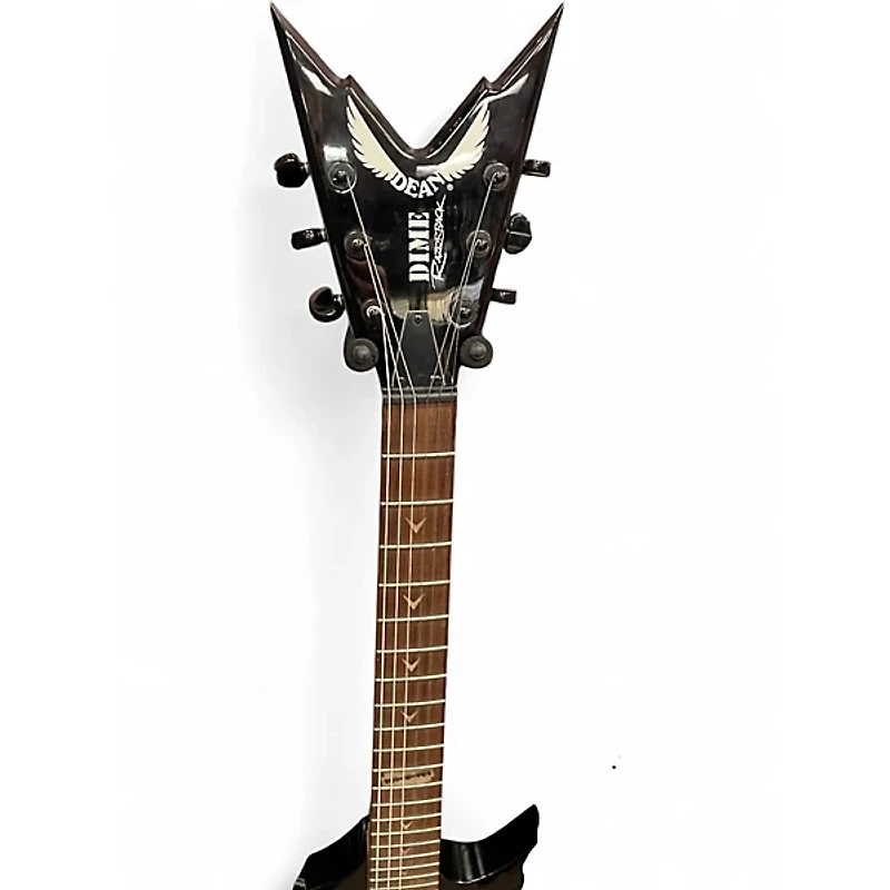 Used Dean Dimebag Razorback Black Solid Body Electric Guitar