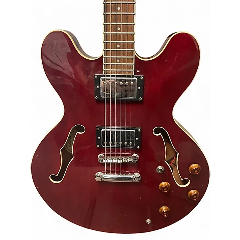 Used Samick SAN 450 RED Hollow Body Electric Guitar