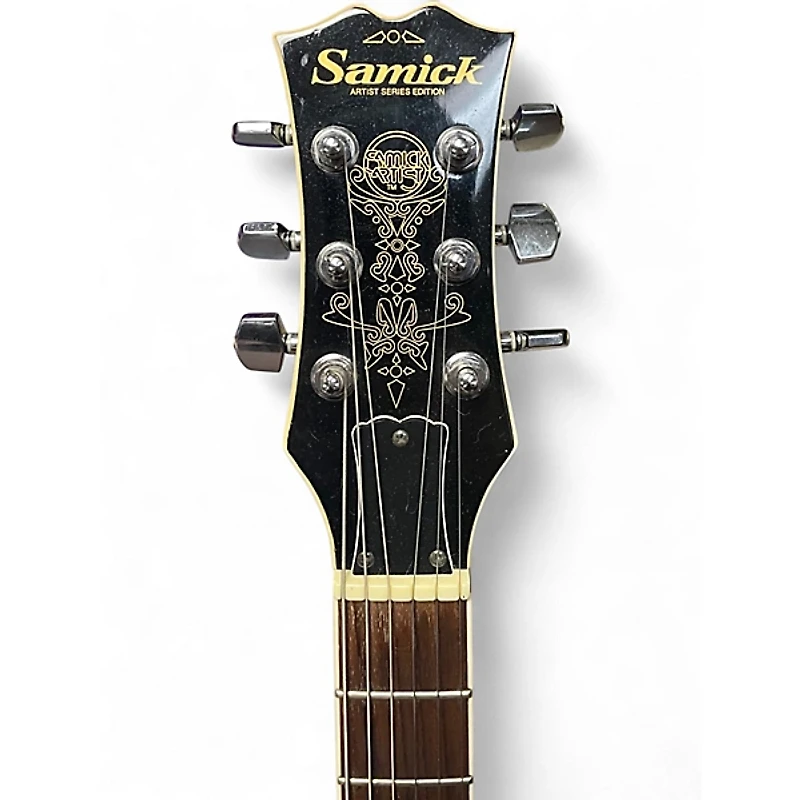 Used Samick SAN 450 RED Hollow Body Electric Guitar