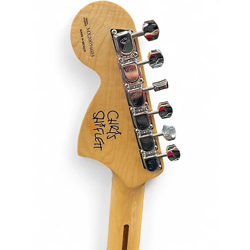 Used Fender Chris Shiflett Telecaster Deluxe Gold Solid Body Electric Guitar