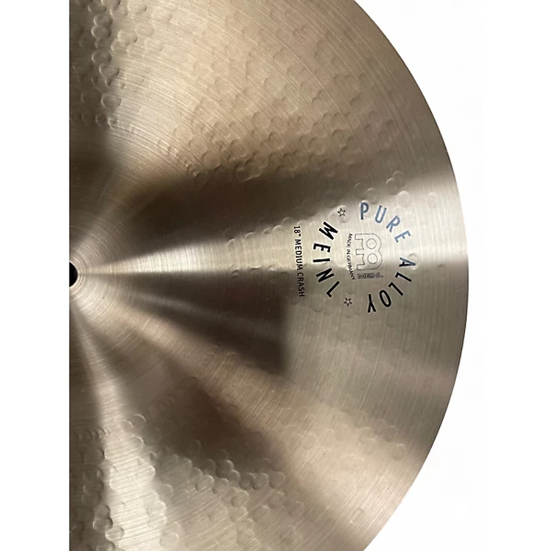 Used MEINL 18in PURE ALLOY MEDIUM CRASH Cymbal