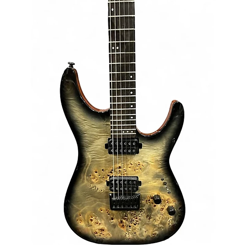 Used Schecter Guitar Research CR-6 Trans Charcoal Solid Body Electric Guitar