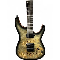 Used Schecter Guitar Research CR-6 Trans Charcoal Solid Body Electric Guitar