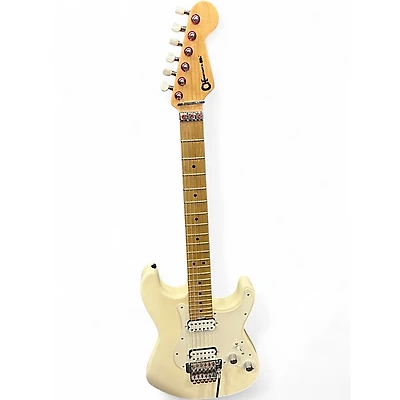 Used Charvel Pro Mod San Dimas HH HT WHITE Solid Body Electric Guitar