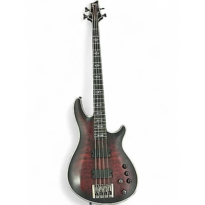 Used Schecter Guitar Research Hellraiser Extreme 4 String Crimson Red Burst Electric Bass Guitar