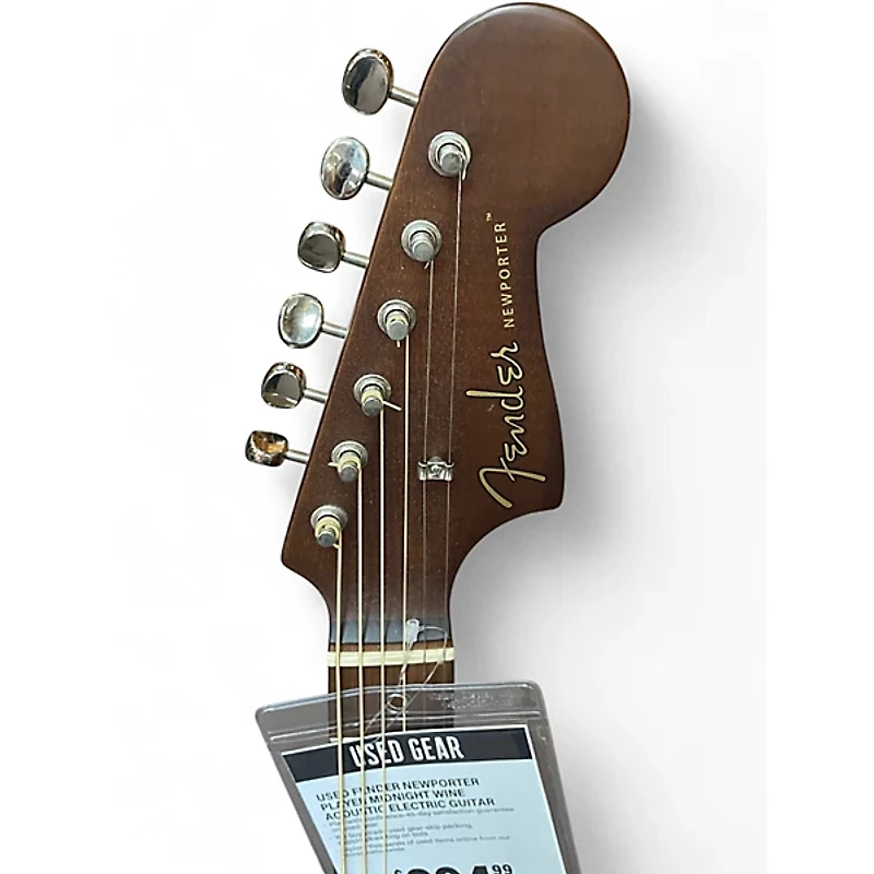 Used Fender Newporter Player Sunburst Acoustic Electric Guitar