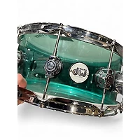 Used DW 6.5X14 Design Series Acrylic Snare Sea Glass Drum