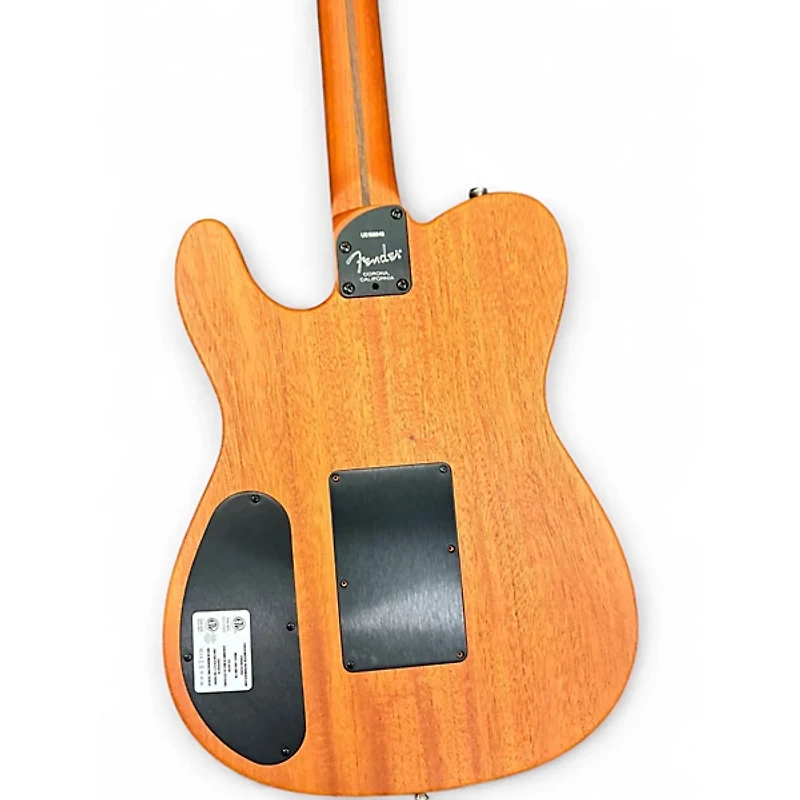 Used Fender American Acoustasonic Telecaster Sunburst Acoustic Electric Guitar