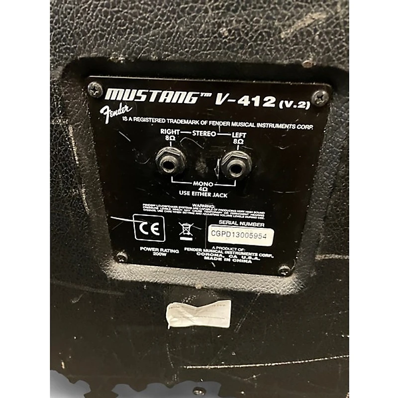 Used Fender Mustang V V2 4x12 Guitar Cabinet