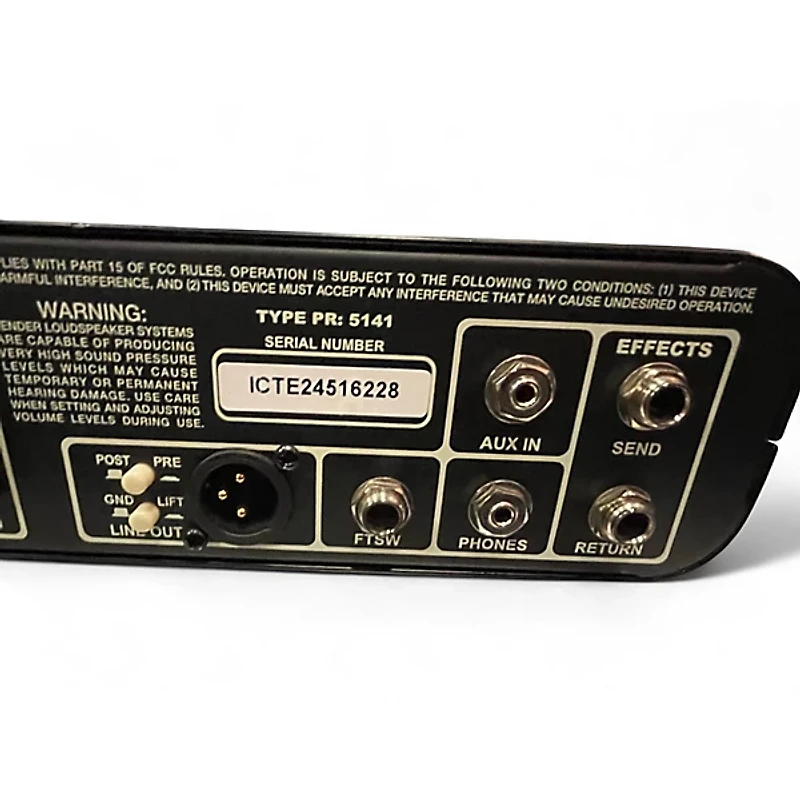 Used Fender RUMBLE 800  Bass Amp Head