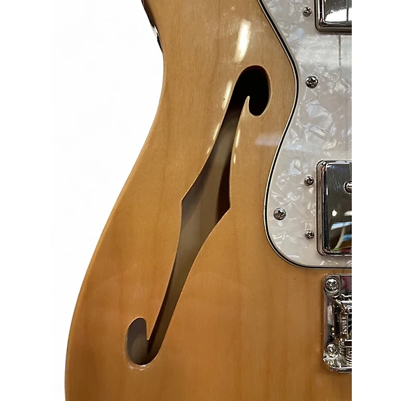 Used Squier Classic Vibe 70s Thinline Telecaster Natural Hollow Body Electric Guitar