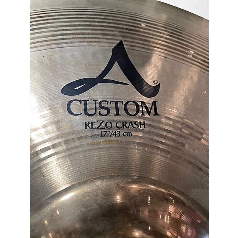 Used Zildjian 17in A Custom Rezo Crash Cymbal