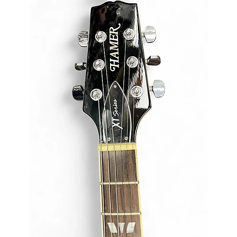 Used Hamer XT SERIES Black Solid Body Electric Guitar