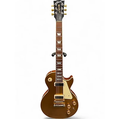 Used Gibson Les Paul Deluxe Gold Top Solid Body Electric Guitar