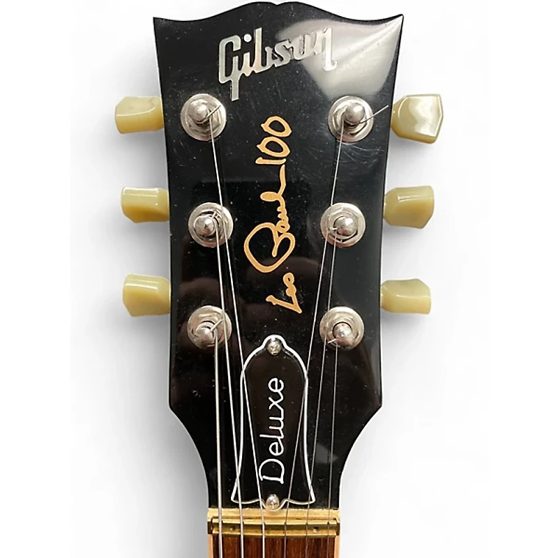 Used Gibson Les Paul Deluxe Gold Top Solid Body Electric Guitar