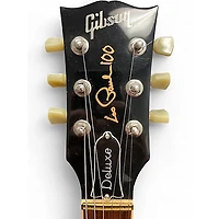 Used Gibson Les Paul Deluxe Gold Top Solid Body Electric Guitar