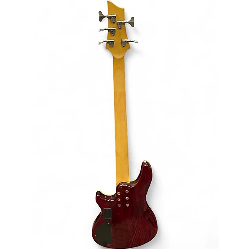 Used Schecter OMEN EXTREAME 5 RED Electric Bass Guitar