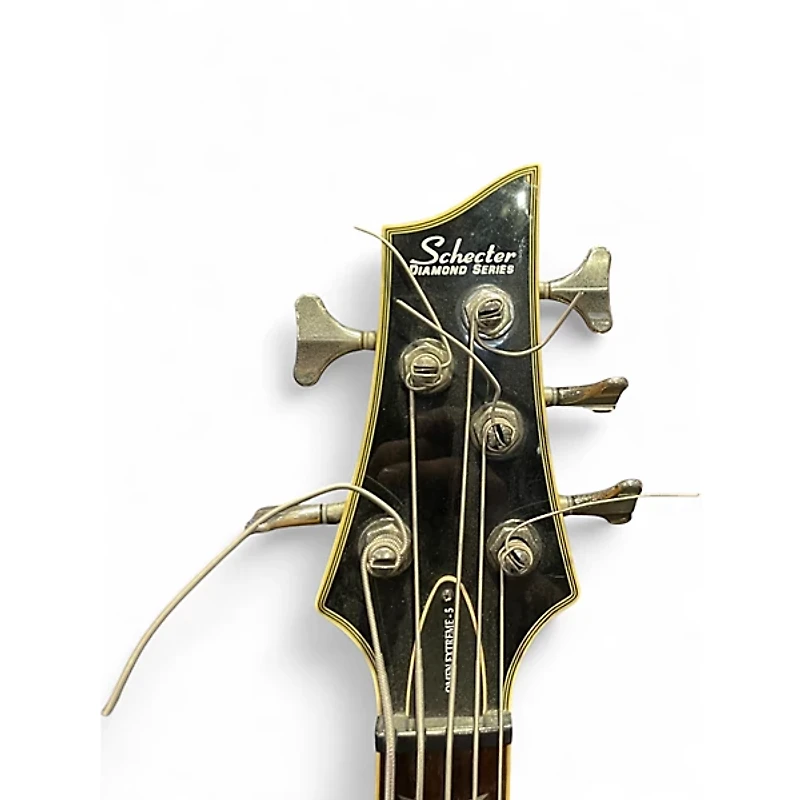 Used Schecter OMEN EXTREAME 5 RED Electric Bass Guitar