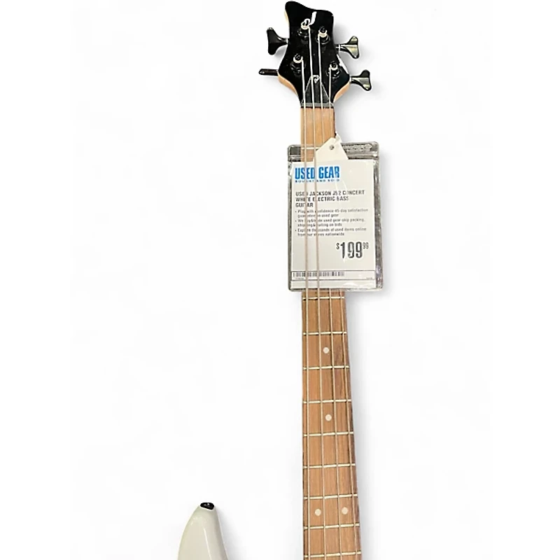Used Jackson JS2 Concert White Electric Bass Guitar