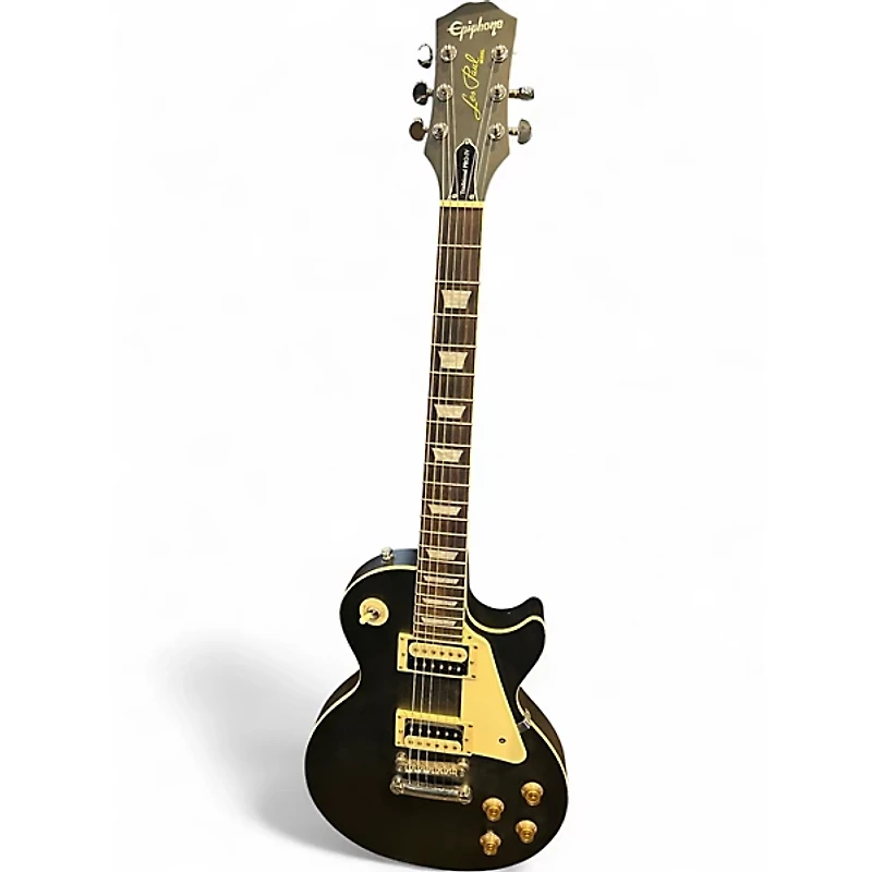 Used Epiphone Les Paul Traditional Pro IV Ebony Solid Body Electric Guitar
