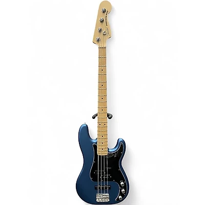 Used 2021 Fender American Performer Precision Bass Satin Lake Placid Blue Electric Bass Guitar